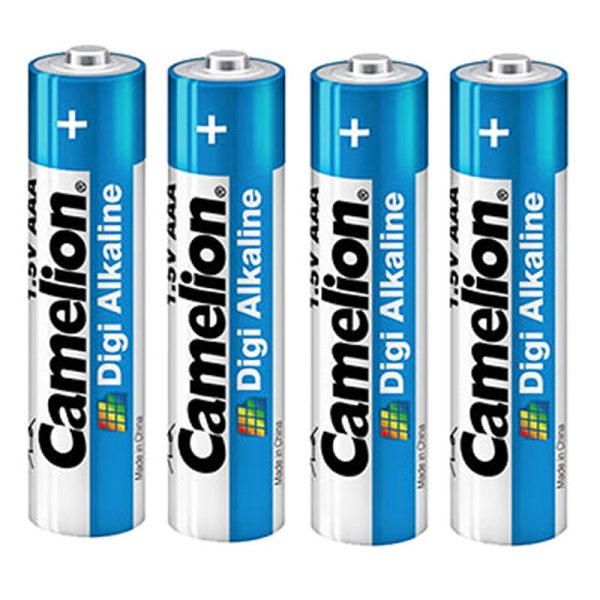 باتری 1.5 ولت نیم قلمی سایز AAA کملیون  Camelion Digi Alkaline پک 4 عددی - Image 3