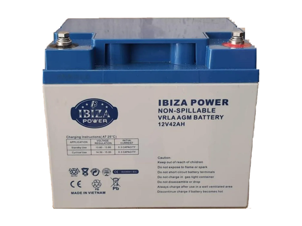 باتری 12 ولت 45 آمپر ساعت ایبیزا پاور IBIZA POWER