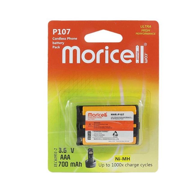 باتری تلفن بی سیم پاناسونیک P107 موریسل 3.6ولت 700 میلی آمپر  MORICELL