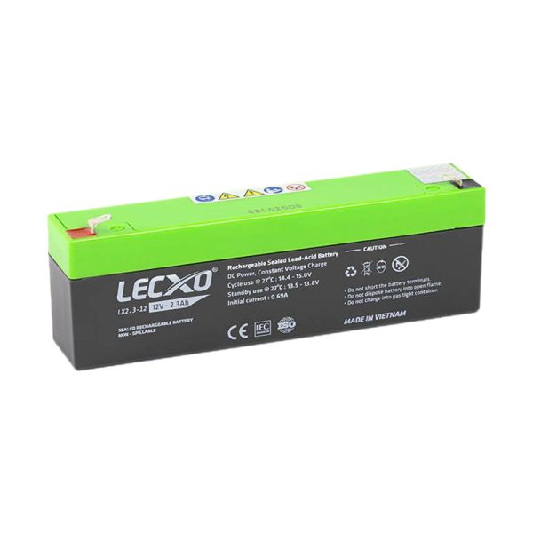 باتری لکسو 12 ولت 2.3 آمپر ساعت LECXO