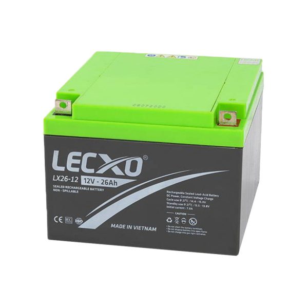 باتری لکسو 12 ولت 26 آمپر ساعت LECXO