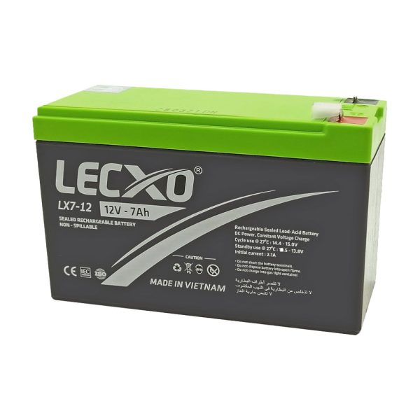 باتری لکسو 12 ولت 7 آمپر ساعت LECXO - Image 2