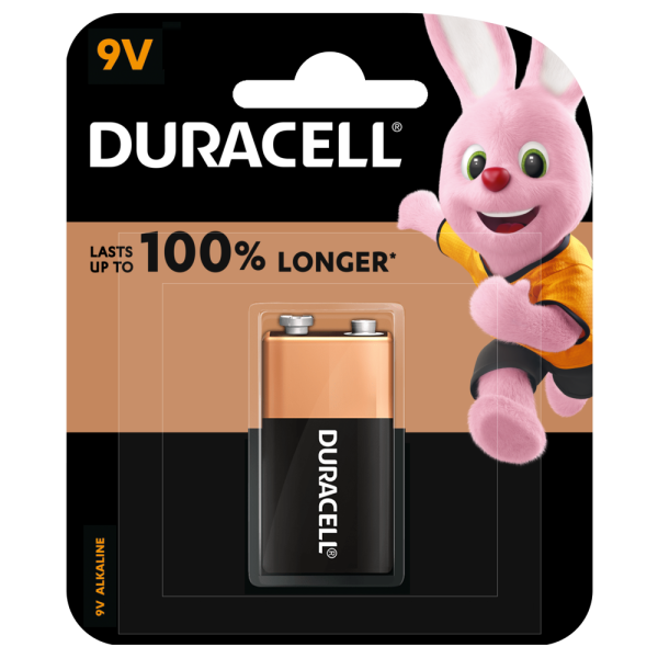 باتری کتابی آلکالاین 9 ولت دوراسل DURACELL (اصلی)