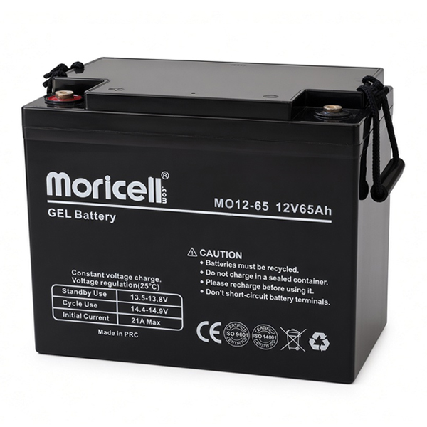 باتری موریسل 12 ولت 65 آمپر ساعت دیپ سایکل ژل Moricell